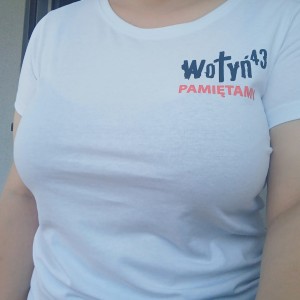 koszulka damska Wołyń 43 pamiętamy