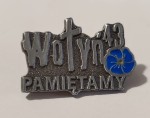 Pin metalowy Wołyń 43 Pamiętamy